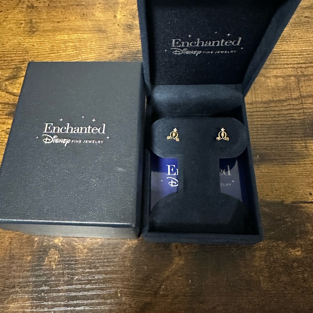 Disney Enchanted Gold Earrings